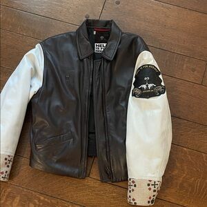 Stylish Brown and Cream Bomber Jacket